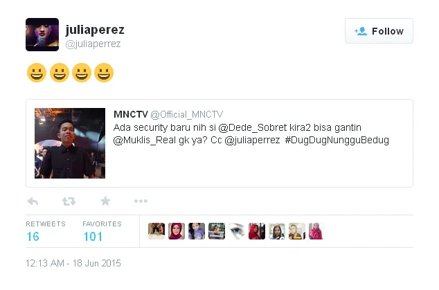 © Julia Perez/twitter