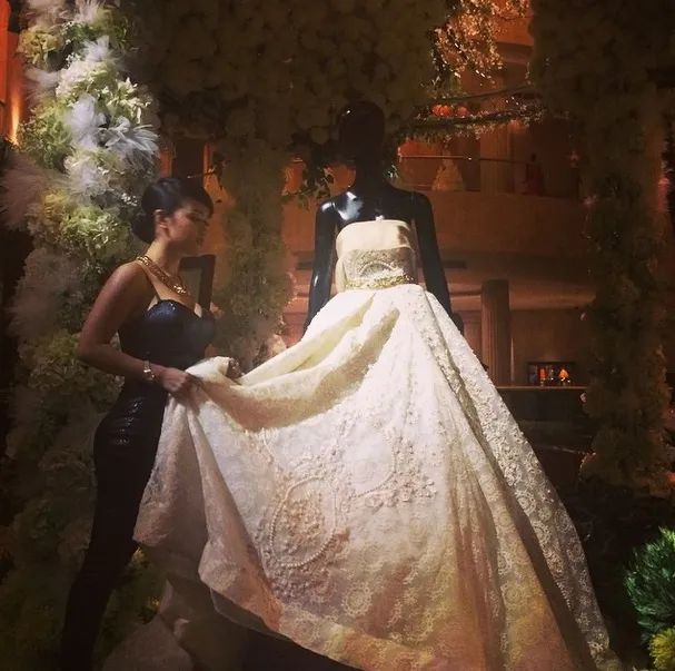 Gaun pengantin JuPe @ Instagram/Julia Perez