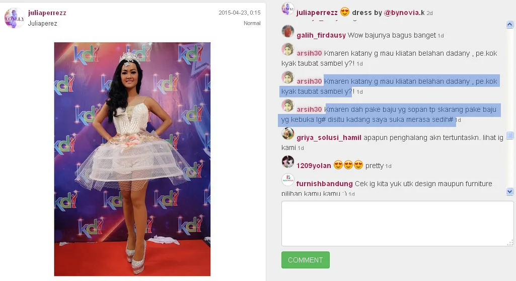 Julia Perez @foto: Instagram/juliaperrezz