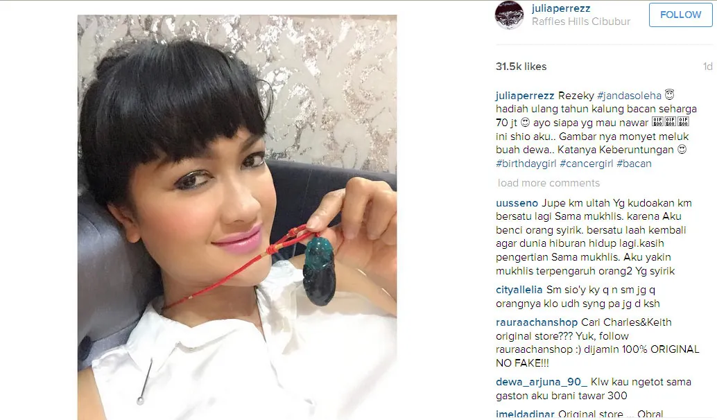 Julia Perez @foto: Official Instagram Julia Perez