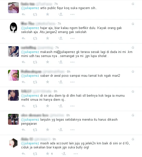 Dukungan fans untuk Jupe / © Twitter