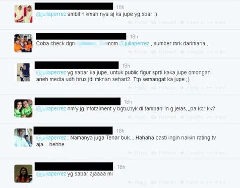 Reaksi fans/Jupe Official Twitter©