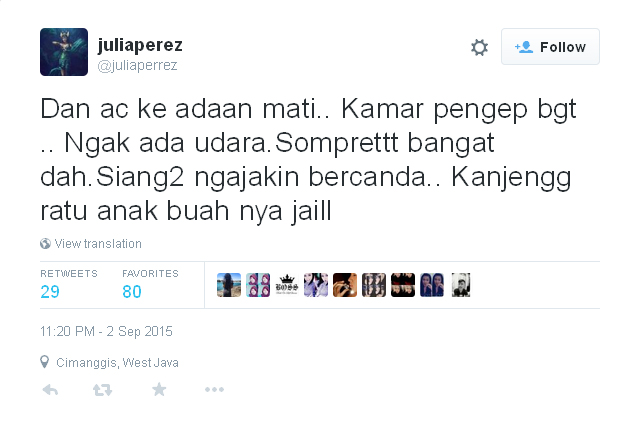 Diganggu Anak Buah Nyi Roro Kidul, Julia Perez Langsung 