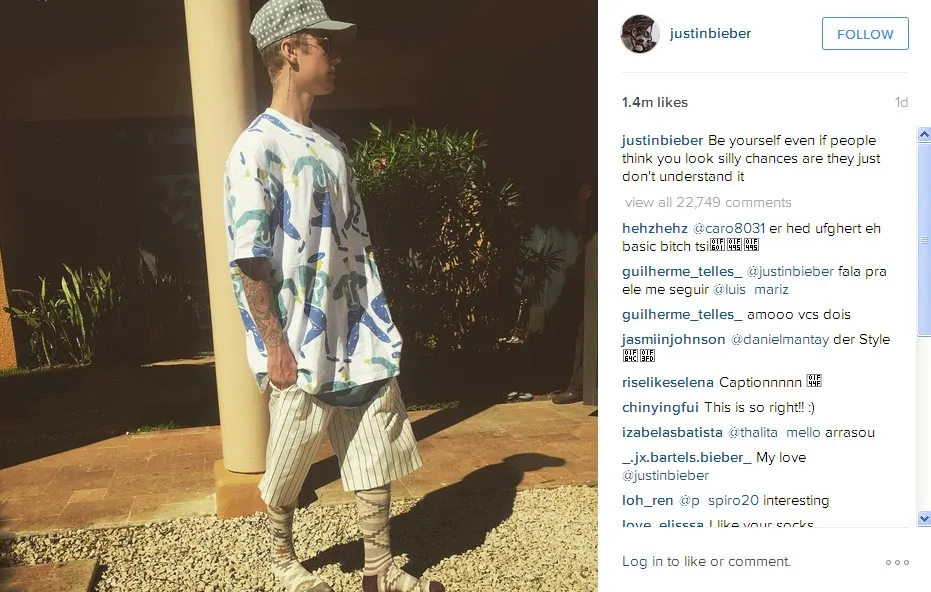 Justin Bieber Saltum Ketika Berada di Pantai © Instagram justinbieber