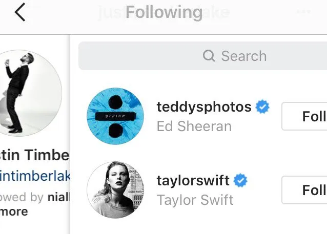 Para fans berpendapat kalau Justin Timberlake, Ed Sheeran dan Taylor Swift akan saling bekerjasama © twitter.com/TSUpdatesNY