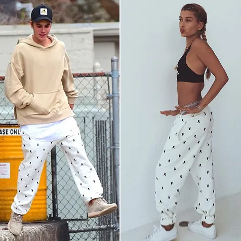 Justin ketahuan pinjam celana Hailey © istimewa