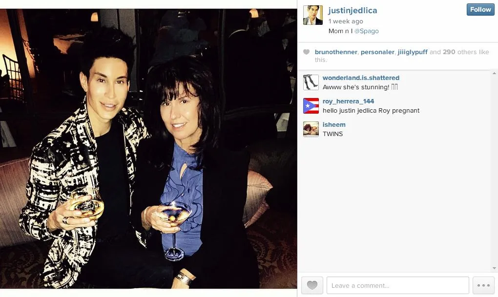 Inilah sosok ibu Justin Jedlica @ instagram.com/justinjedlica