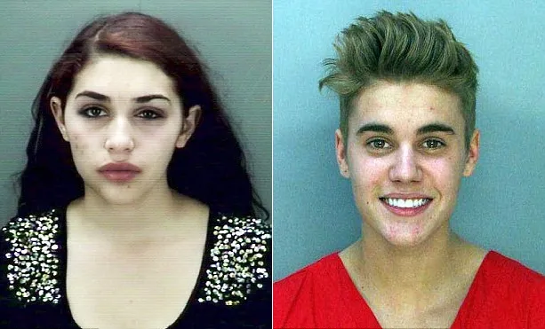 Mugshot Chantel dan Justin @ dailymail.co.uk