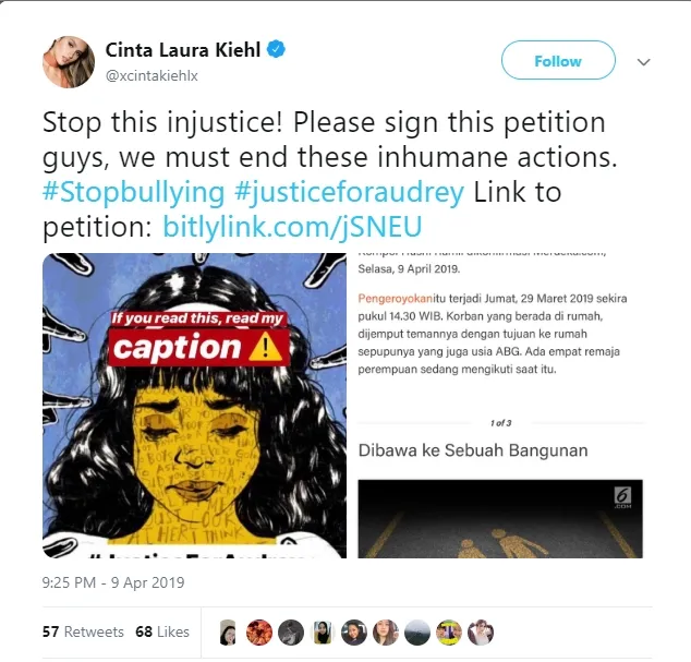 Cinta Laura © twitter.com/xcintakiehl