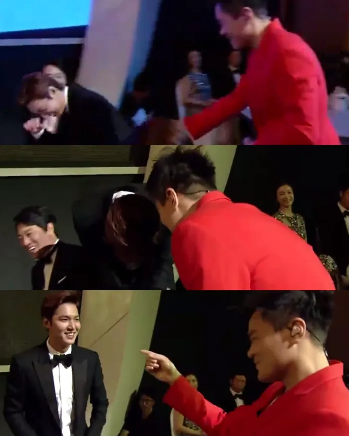 Momen lucu antara JYP dan Lee Min Ho © Youtube