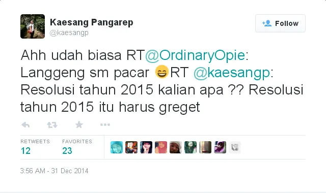 Postingan Kaesang. ©twitter.com/kaesangp