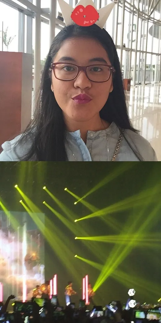 Kahiyang Ayu nonton konser EXO. © instagram/ayanggkahiyang