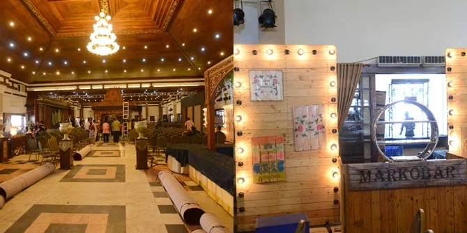 Terlihat kursi mulai berjejer rapi, selain itu stand "Martabak Kota Baru" juga mulai dihias di salah satu sudutnya. © KapanLagi.com/Bayu Herdianto