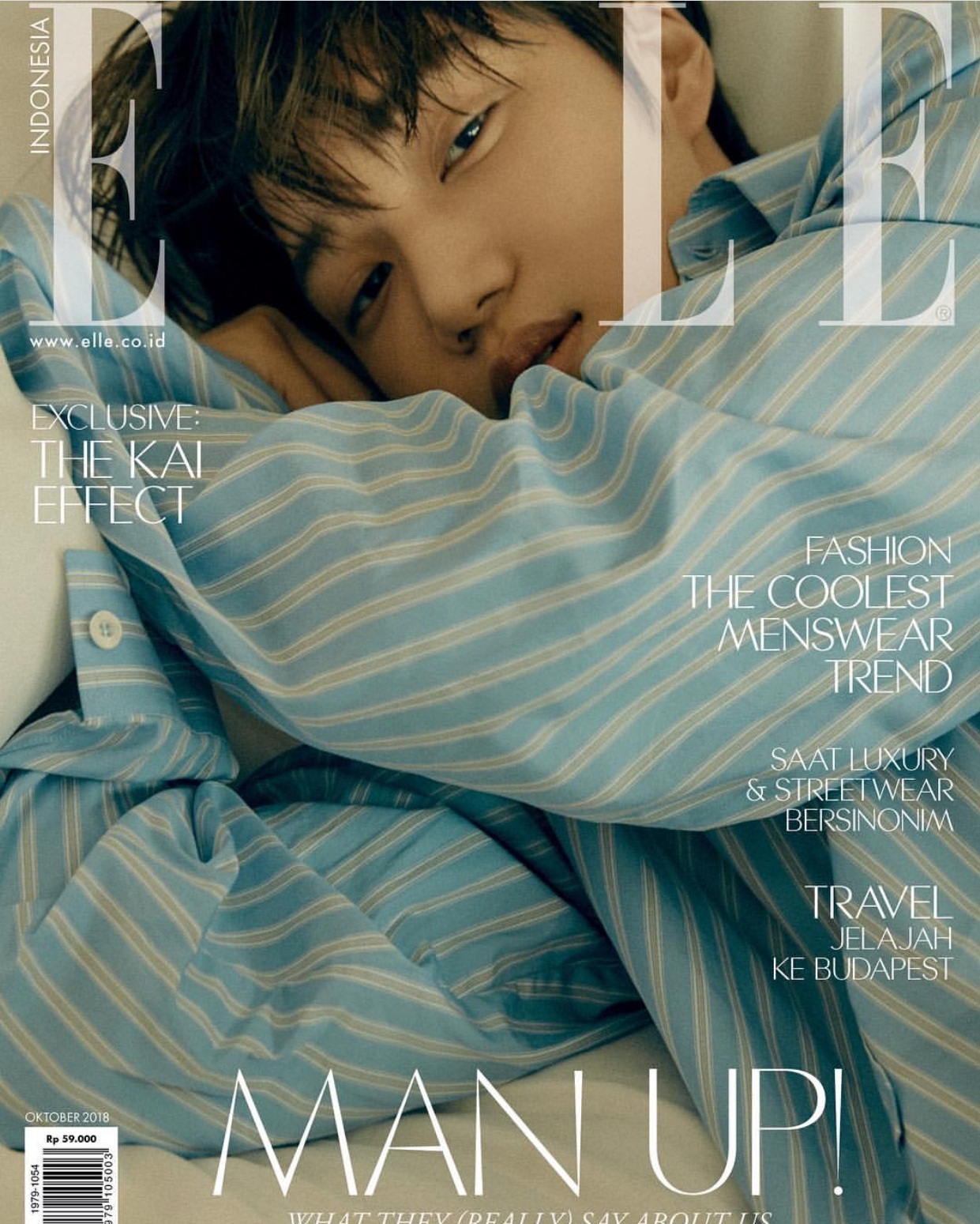 Kai EXO, Pria Pertama Yang Jadi Cover Majalah ELLE Indonesia ...