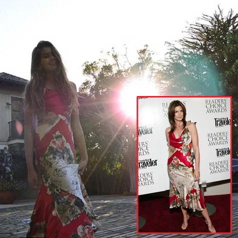 Dalam balutan outfit yang sama, Kaia menjelma menjadi sang ibu @ instagram.com/kbyp