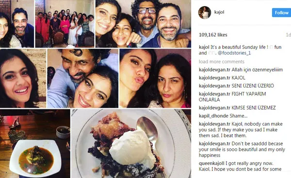 Kajol dibully karena makan daging seperti sapi ©instagram/kajol