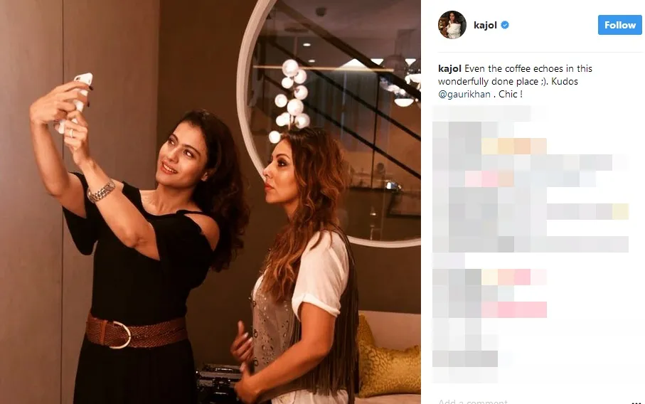 Dua wanita cantik kesayangan SRK ©instagram/kajol