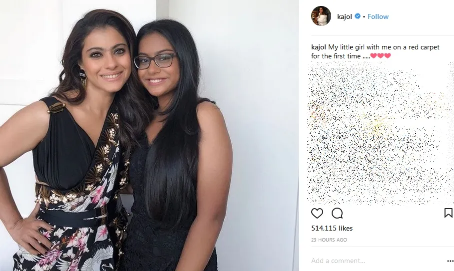 Kajol ditemani Nysa di Madamme Tussauds ©instagram/kajol