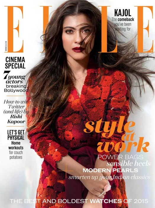 Ini penampilan Kajol saat jadi model majalah 'ELLE' terbaru @filmibeat.com