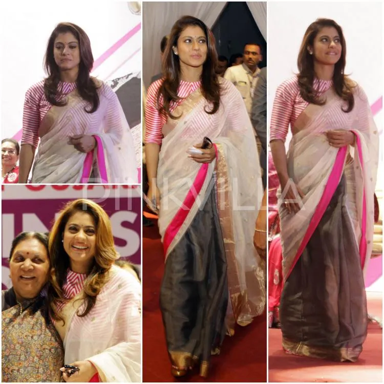 Ini dia sari pink Kajol, apa ibu dua anak itu masih tampil cantik? © Pinkvilla.com