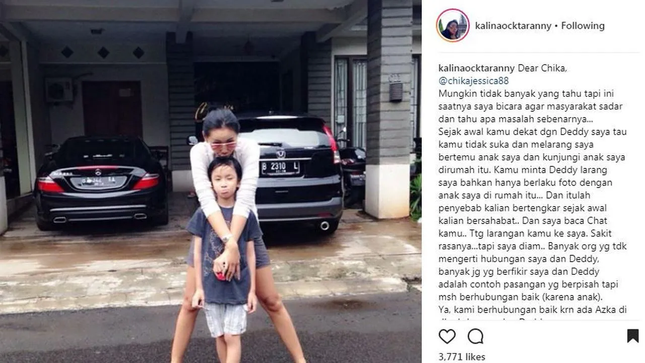 Fakta yang diungkap Kalina Ocktarany. (Credit: instagram.com/kalinaocktarany)