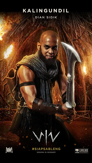 Kaligundil diperankan oleh Dian Sidik. Sampai susah dikenali ya, Dian dalam riasan seperti ini. (Kredit: Lifelike Pictures)