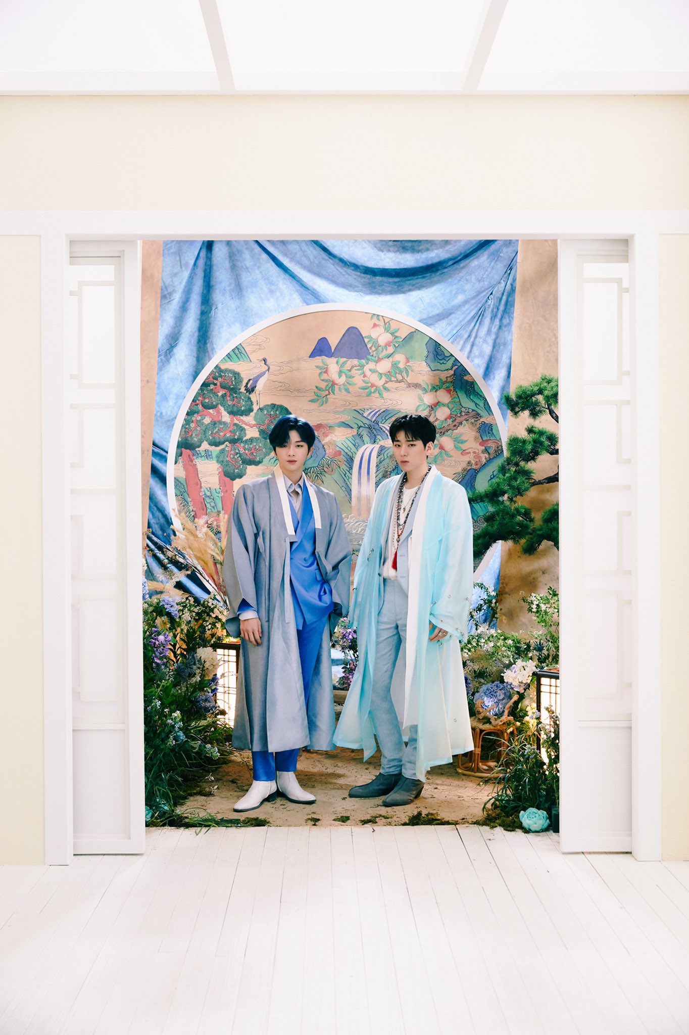 Kang Daniel and Zico wearing Hanbok in their collaboration single MV. © Pepsi X Startship Project