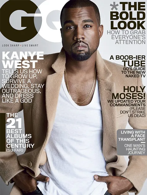 Kanye di cover majalah GQ, seksi nggak sih? @ GQ