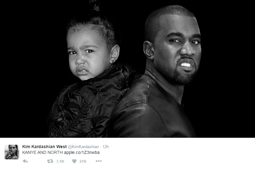 Bisa melihat kemiripan mereka? © twitter.com/kimkardashian