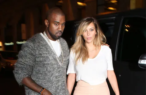 Kanye West dan Kim Kardashian @ Fameflynet