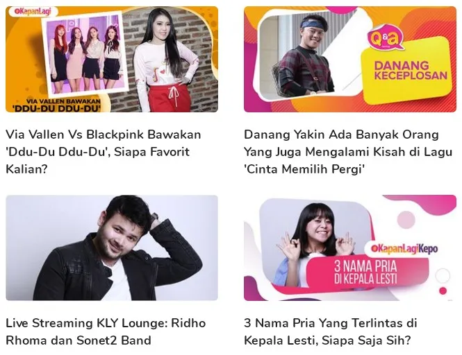 Deretan video kece yang ada di kapanlagi dangdut (credit: kapanlagi.com)
