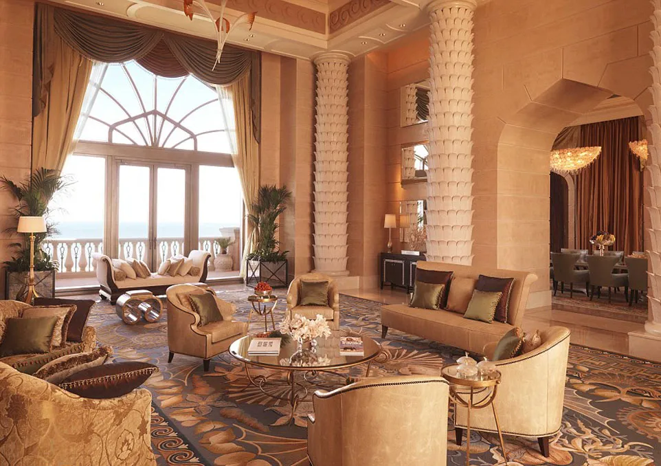 Salah satu ruang hotel di mana tempat Kim menginap @ Atlantis the Palm