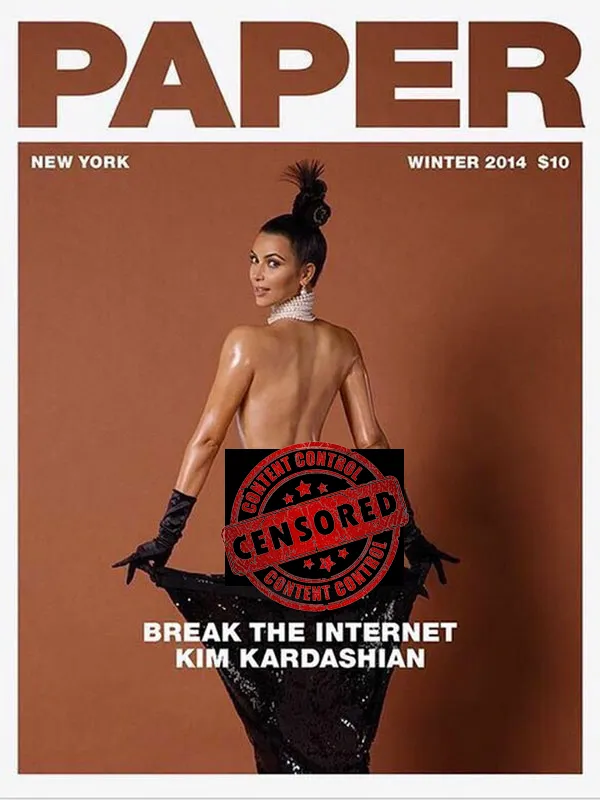 Foto bugil Kim yang bikin heboh © Paper Magazine