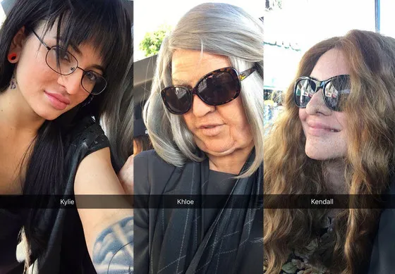 Masih bisa mengenali mereka? © Kylie's Snapchat