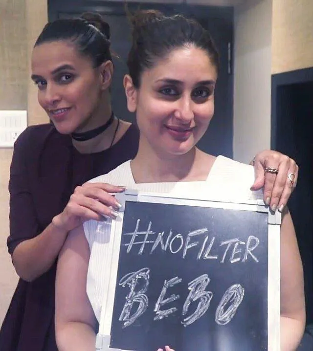 Wajah Kareena tanpa make up dan filter, cantik kan? ©instagram/nehadhupia