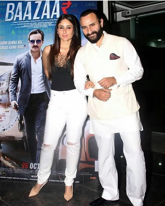 Saif pilih pakaian tradisional di premiere filmnya ©instagram/queensbolly