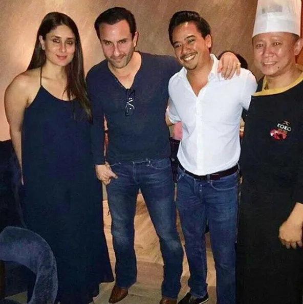 Saif gandeng tangan Aishwarya dengan mesra ©instagram