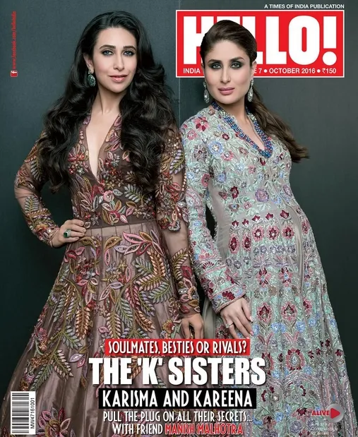 Kareena dan Karisma di Hello Magz India ©instagram/hellomagzindia