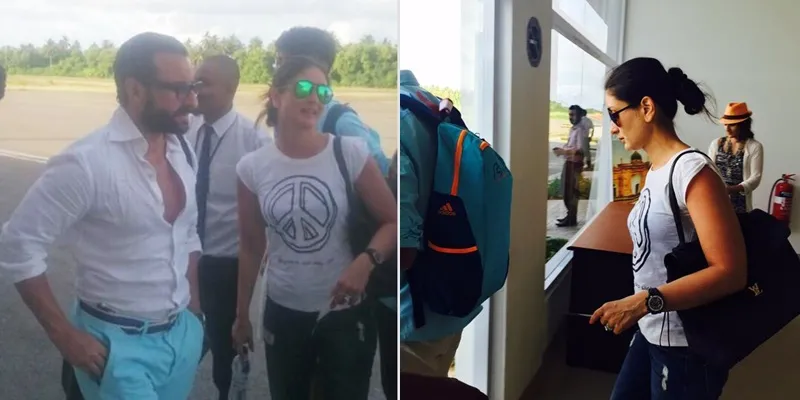 Ini dia momen kedatangan Kareena Kapoor dan Saif Ali Khan saat baru tiba di India @pinkvilla.com