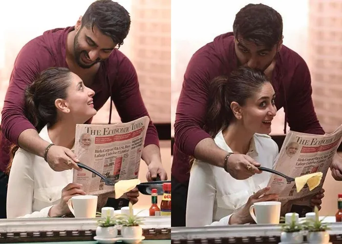 Kareena dan Arjun Kapoor mesra sebagai suami istri © Indianexpress.com