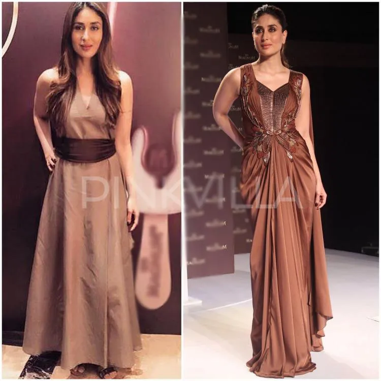 Kareena Kapoor tampil memukau dengan gaun cokelat ini © Pinkvilla.com