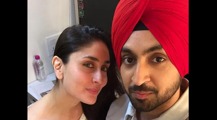 Kareena Kapoor dan Diljit Dosanjh yang menyempatkan diri wisata kuliner di Amritsar @indianexpress.com