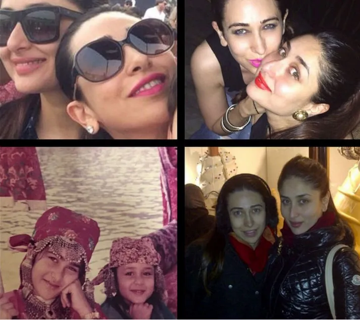 Ini dia potret kekompakan kakak beradik cantik, Kareena Kapoor dan Karisma Kapoor @pinkvilla.com