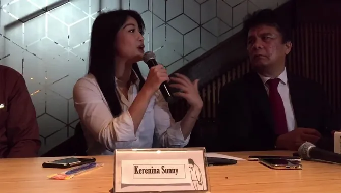 Karenina Sunny saat ceritakan kondisi Steve Emmanuel © KapanLagi.com/Akbar Prabowo Triyuwono