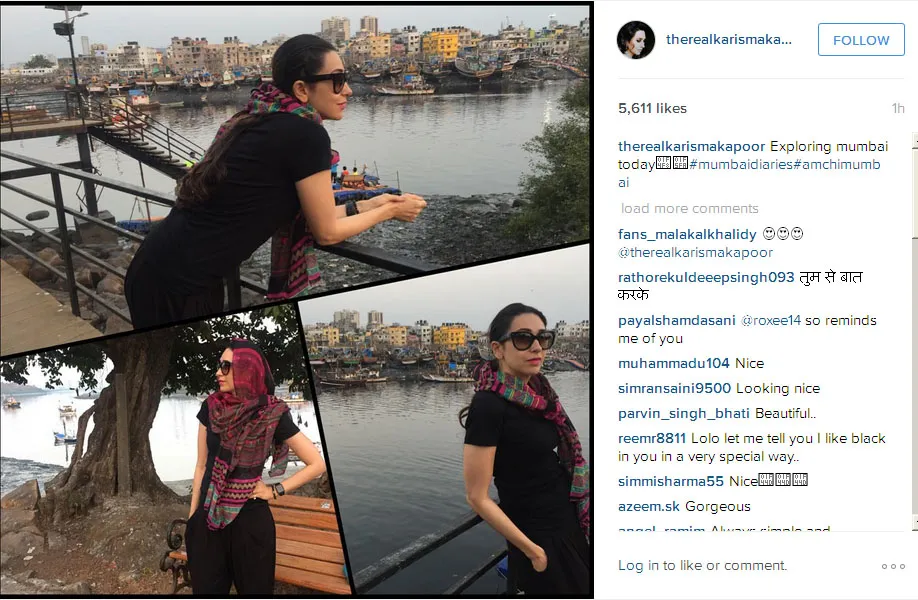 Karisma Kapoor lagi jalan-jalan santai di Mumbai nih! © Instagram.com/therealkarismakapoor