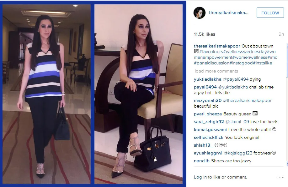 Penampilan Karisma Kapoor ini simple, tapi sangat memukau bukan? @instagram.com/therealkarismakapoor