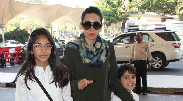 Bakat seni Karisma benar telah menurun pada Samaira, putri sulungnya © Indianexpress.com