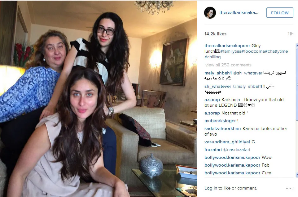 Ini dia pose cantik Kareena, Karisma dan bibi mereka @instagram.com/therealkarismakapoor