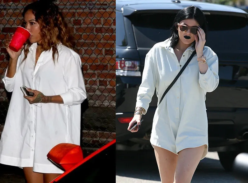 Karrueche Tran dan Kylie Jenner pernah mengenakan style seperti Febby © Istimewa