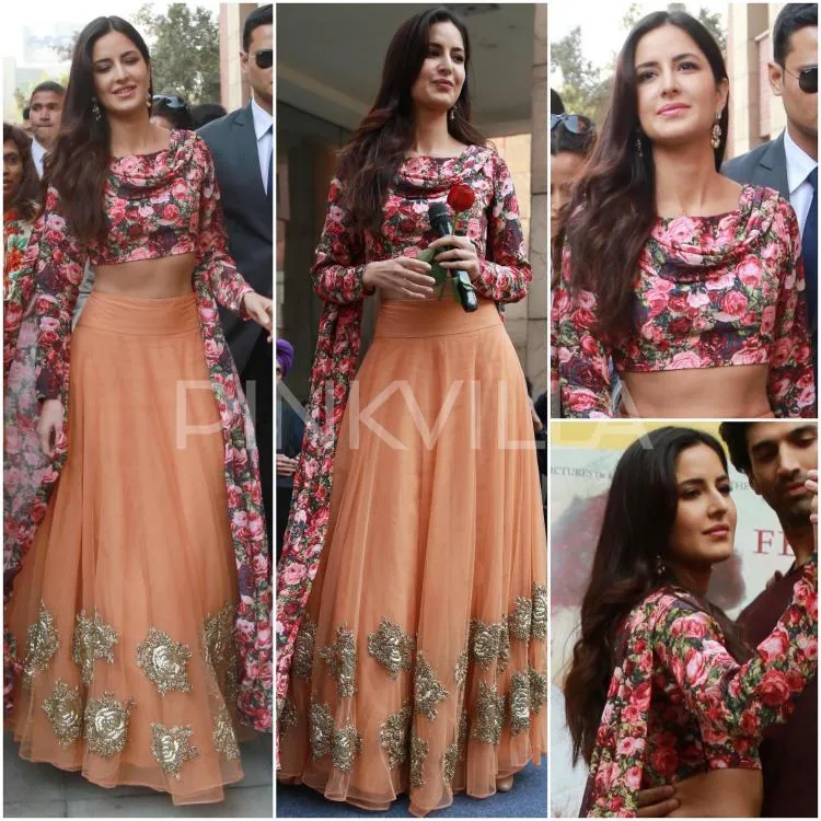 Katrina Kaif tampil hot dengan paduan gaya feminin dan tradisional © Pinkvilla.com